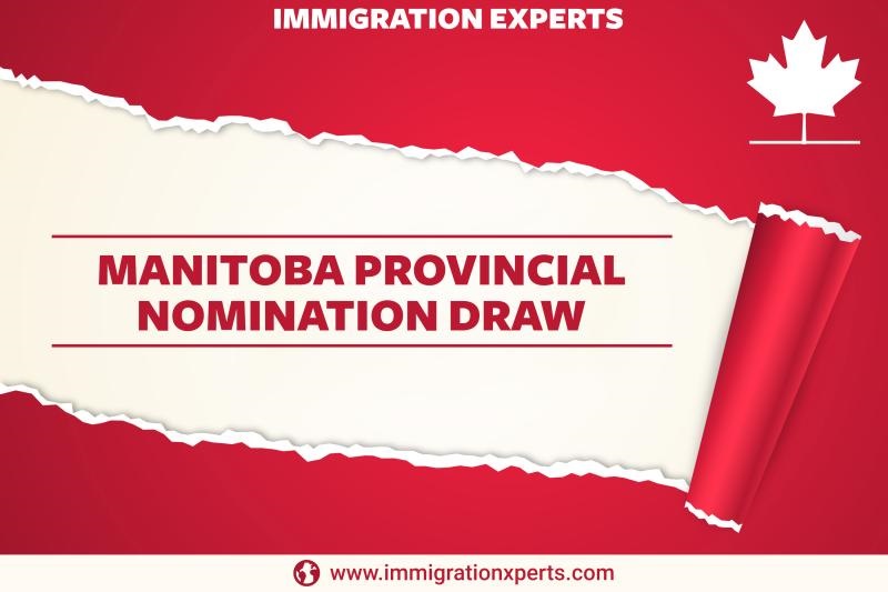 Manitoba Provincial Nomination draw released on April 23, 2020